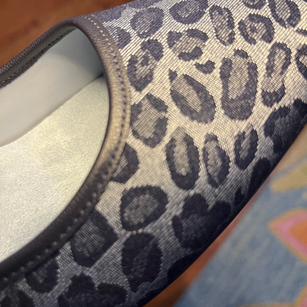 Vionic Orinda Blue Leopard Print Square Toe Flats… - image 4